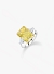 Кольцо с желтым муассанитом Fancy Yellow, 8,25 карата