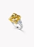 Кольцо с желтым муассанитом Fancy Yellow, 19,84 карата