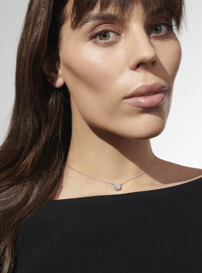 Колье с муассанитом, 2 карата